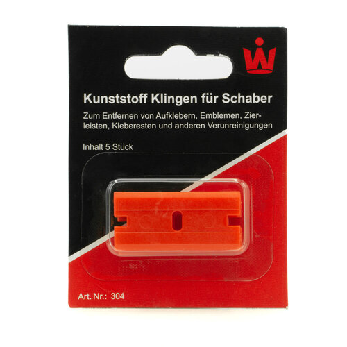 5 Kunststoffklingen für Schaber Art.-Nr. 302