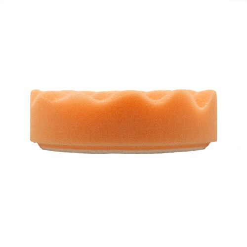 Polishing foam waffled, orange, Ø 80 mm