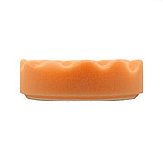 Polishing foam waffled, orange, Ø 80 mm