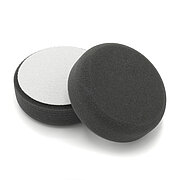 Foam Pads flat, black, Ø 80 mm