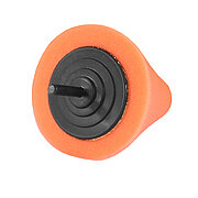 Polierschaum Kegel, orange, Ø 77 mm