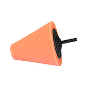 Polierschaum Kegel, orange, Ø 77 mm