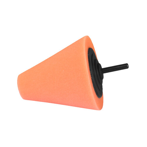 Foam Polishing Cone, orange, Ø 77 mm