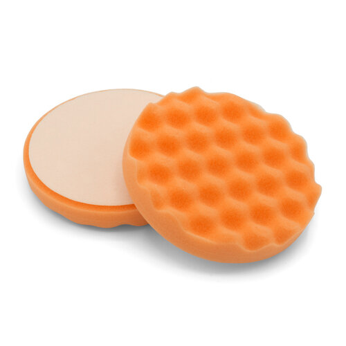 Waffled polishing foam, orange, Ø 135 mm