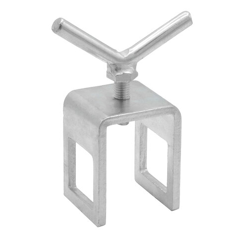 Klammer mit Flügelschraube, quadratisch